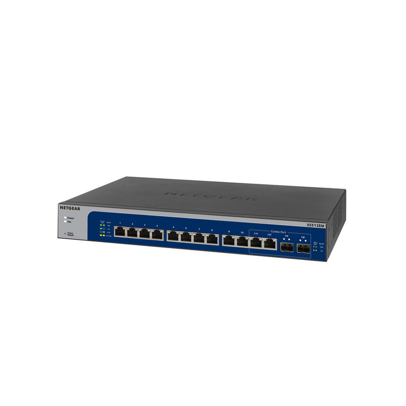 Netgear XS512EM 12-Port 10G-Gigabit/Multi-Gigabit Ethernet Switch with 2 SFP+ Combo Ports