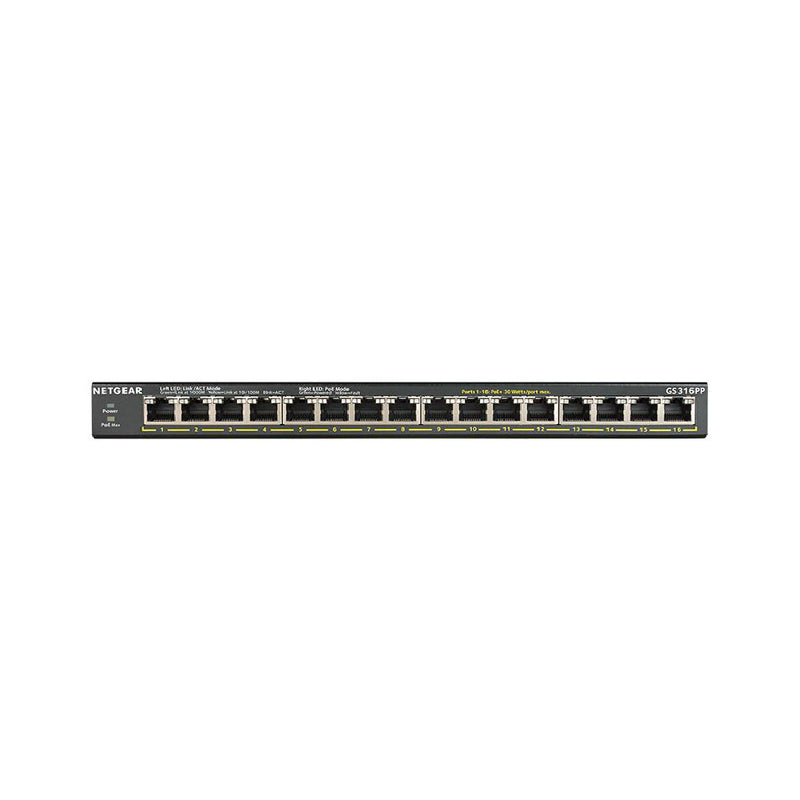 Netgear 16-Port Gigabit Ethernet Unmanaged PoE+ Switch with FlexPoE (183W)