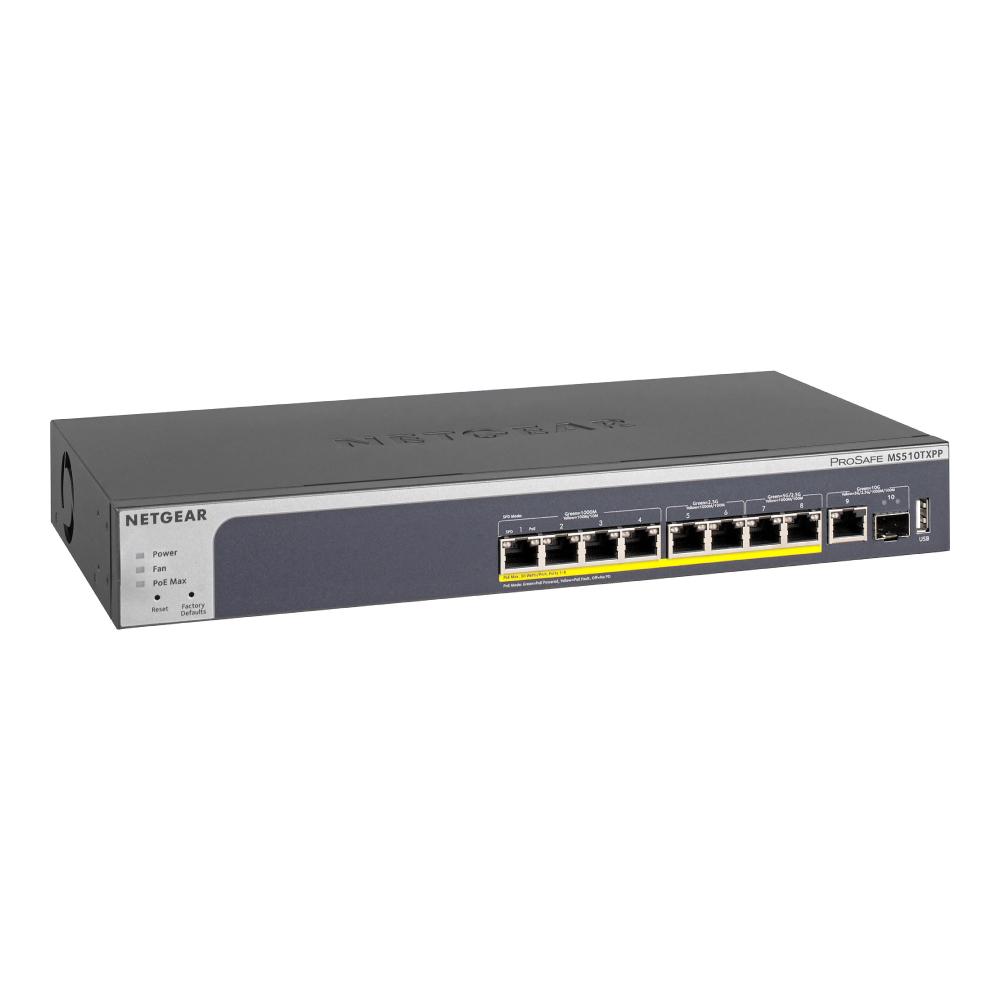 NETGEAR MS510TXPP 10-Port Multi-Gigabit/10G Smart Managed Pro PoE