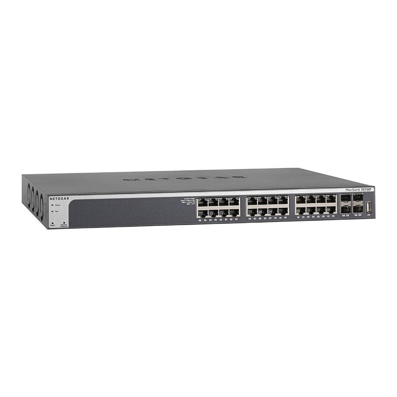 NETGEAR XS728T 28-Port 10G Ethernet Smart Switch - Managed, with 24 x 10G, 4 x 10 Gigabit SFP+, Desktop or Rackmount, and Limited Lifetime Protection
