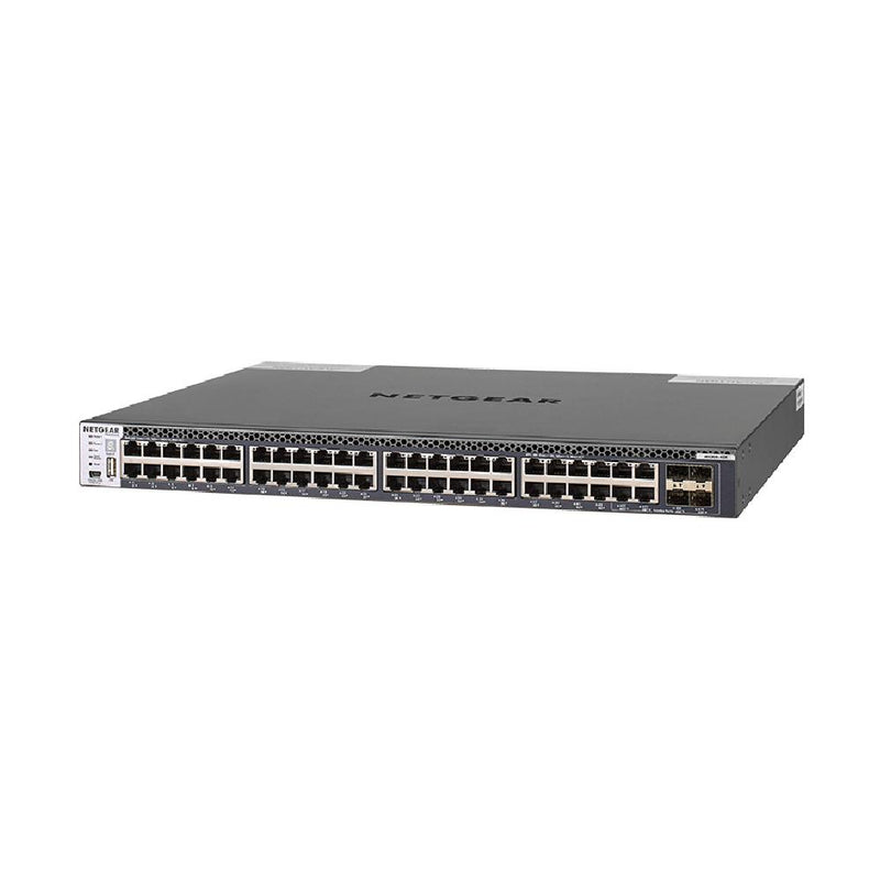 NETGEAR 48-Port Fully Managed Switch M4300-48X, 48x, 10GBASE-T, 4x SFP+, Stackable, ProSAFE Lifetime Protection (XSM4348CS)