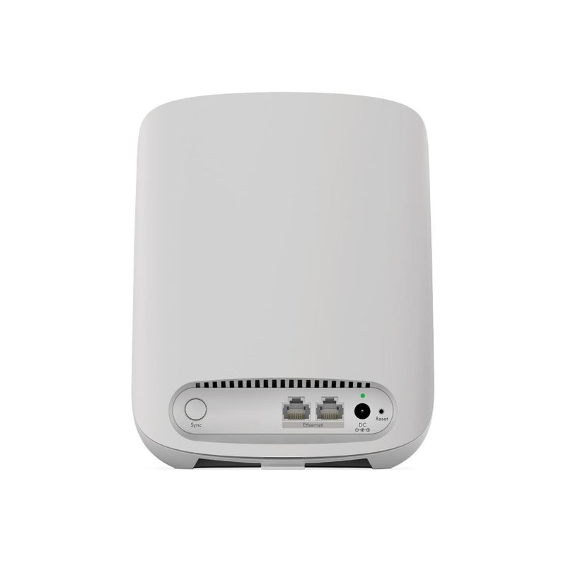 NETGEAR Orbi RBK353 Larger Whole Home Dual Band Mesh WiFi 6 System  – Router with 2 Satellite Extenders | Coverage up to 5,250 sq. ft. and 30+ Devices | AX1800 WiFi 6 (Up to 1.8Gbps)