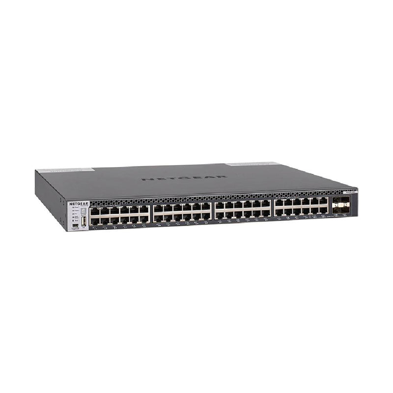 NETGEAR 48-Port Fully Managed Switch M4300-48X, 48x, 10GBASE-T, 4x SFP+, Stackable, ProSAFE Lifetime Protection (XSM4348CS)
