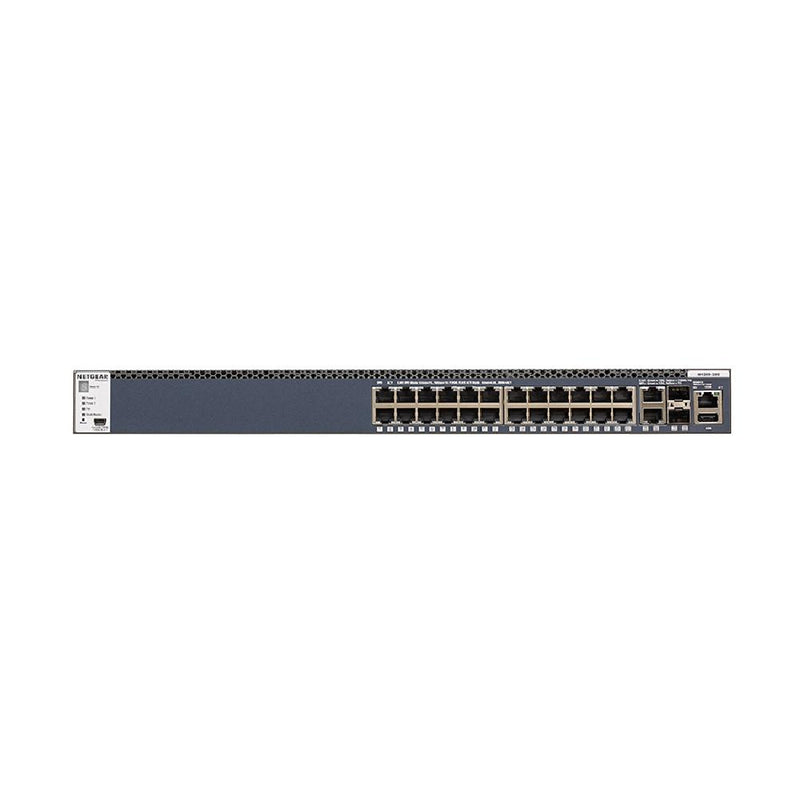 NETGEAR 24-Port Fully Managed Switch M4300-28G, 24x1G, 2x10GBASE-T, 2xSFP+, Stackable, ProSAFE Lifetime Protection (GSM4328S)
