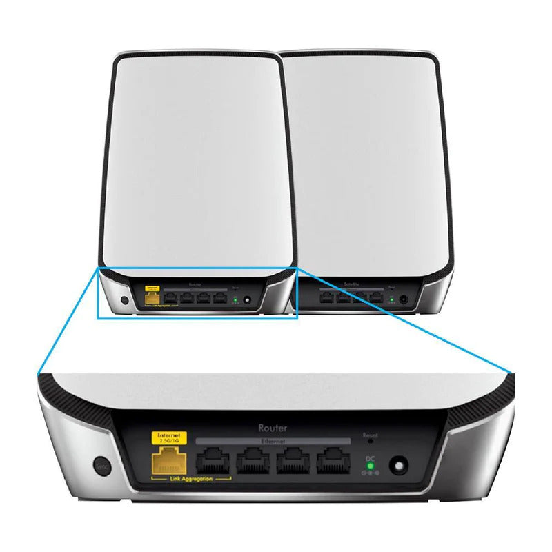 NETGEAR Orbi RBK854 Ultra-Performance Tri-band Mesh WiFi-6 System - AX6000 (1 Router + 3 Satellite)