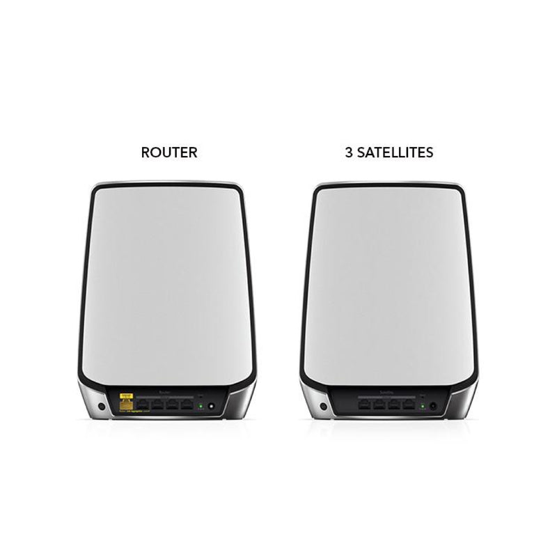 NETGEAR Orbi RBK854 Ultra-Performance Tri-band Mesh WiFi-6 System - AX6000 (1 Router + 3 Satellite)
