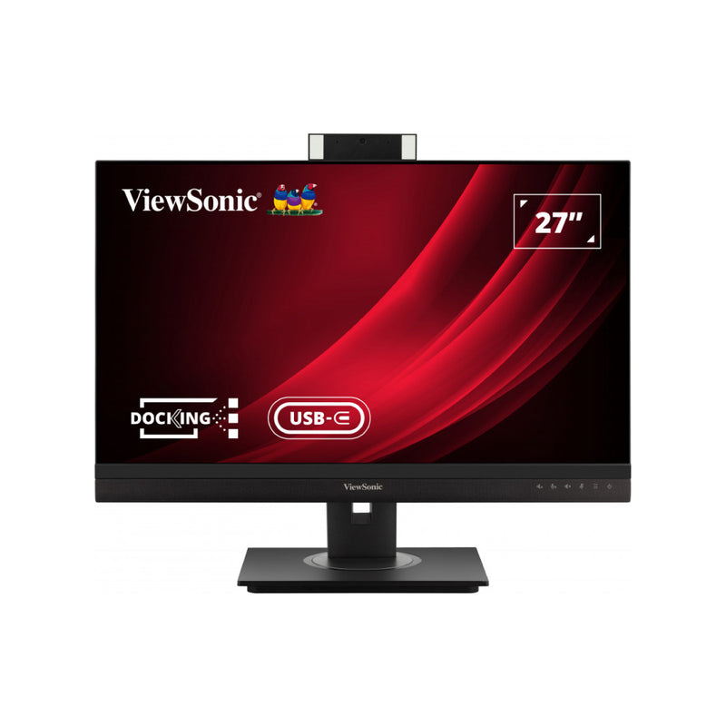 VIEWSONIC VG2756V-2K 27” QHD Webcam Docking Monitor with Built-in LED Fill Lights and Two-Way Noise-Reduction