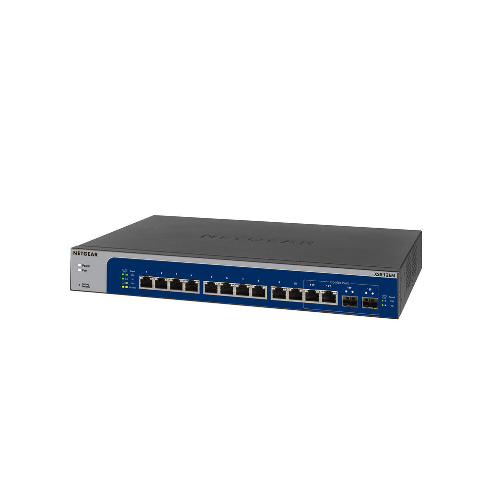 Netgear XS512EM 12-Port 10G-Gigabit/Multi-Gigabit Ethernet Switch with ...