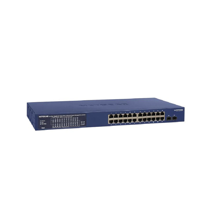 Netgear 24-Port Gigabit Ethernet PoE+ Smart Switch w/ optional Remote/Cloud Management and 2 SFP Ports (380W)