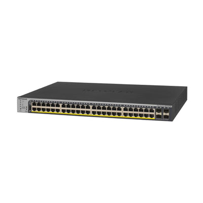 NETGEAR GS752TPP 52-Port Gigabit Ethernet Smart Managed Pro PoE Switch - with 48 x PoE+ @ 760W, 4 x 1G SFP, Desktop/Rackmount, and and ProSAFE Lifetime Protection 