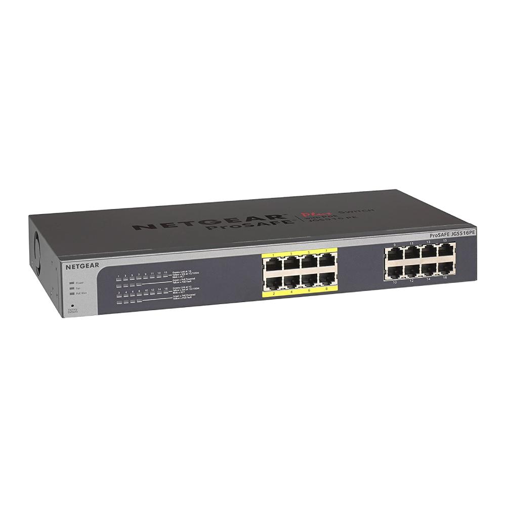 16 Port PoE Switch, PoE+