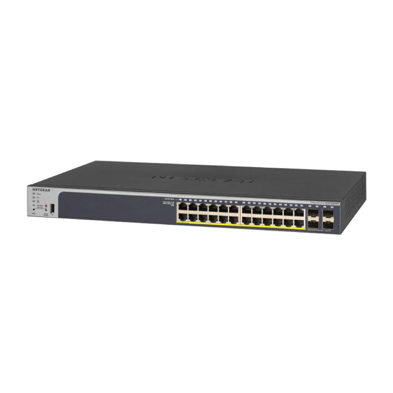 NETGEAR GS728TP 28-Port PoE Gigabit Ethernet Smart Switch - Managed, Optional Insight Cloud Management, 24 x PoE+ @ 190W, 4 x 1G SFP, Desktop or Rackmount, and Limited Lifetime Protection