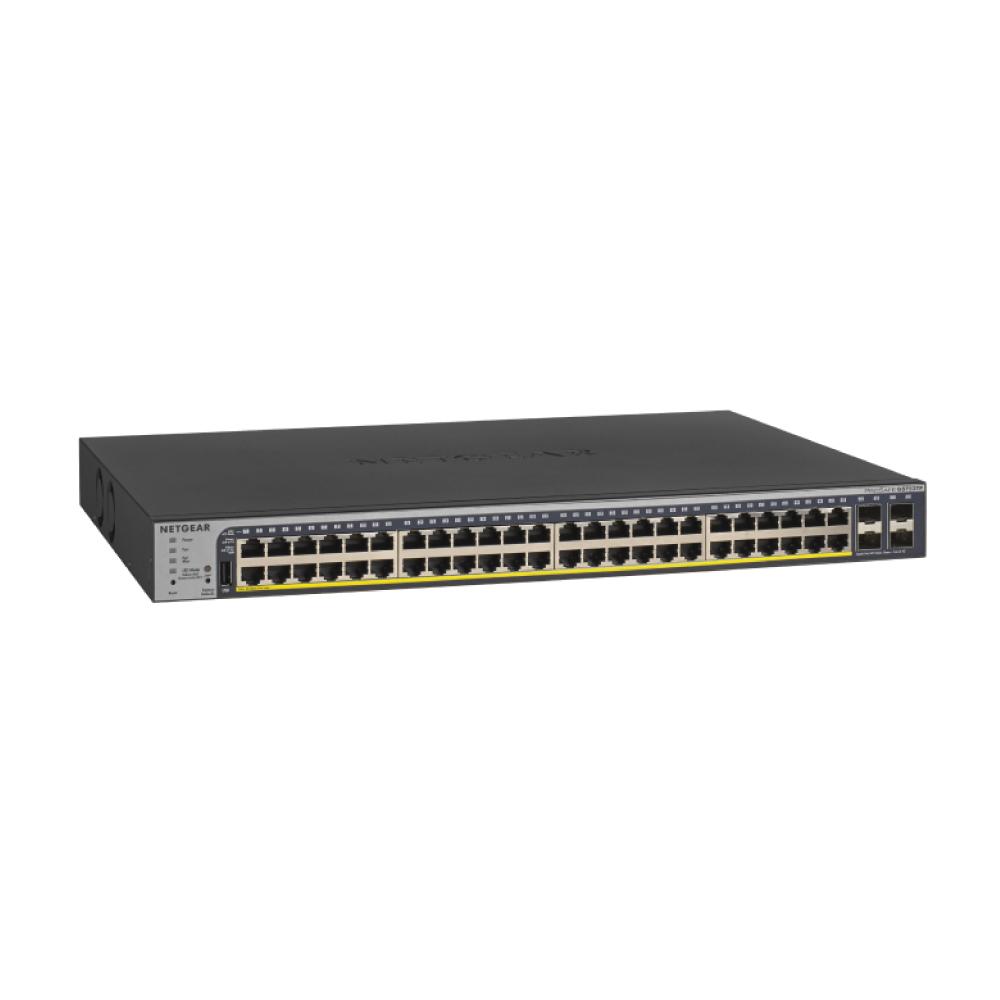 Gs752ts NETGEAR GS752TPv2 52-Port Gigabit Ethernet Smart Managed Pro PoE Switc ...