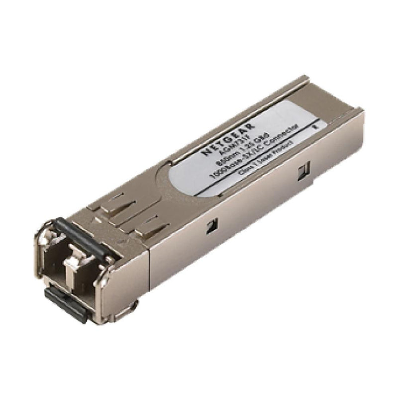 NETGEAR ProSafe™ GBIC Module 1000BASE-SX (MM) Fiber SFP, Up to 550m (For FS726T, FS750T2, FS72xTP, FS7xxTS, FSM726, GS7xxT, GS110TP, GS7xxTP, GS7xxTS, GS7xxTPS, GSM72xx-200, GSM7328FS, S3300, M4200 & M4300 Series)