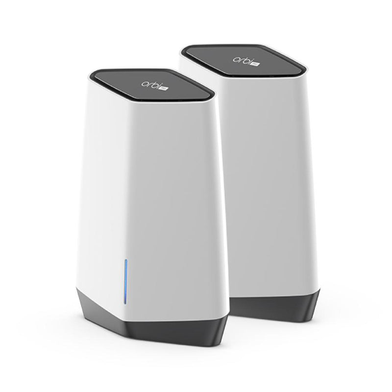NETGEAR Orbi Pro WiFi 6 Tri-band Mesh System SXK80 | Router with 1 Satellite Extender for Business or Home | Coverage up to 6,000 sq. ft. and 60+ Devices | AX6000 802.11 AX (up to 6Gbps) (Pack of 2)