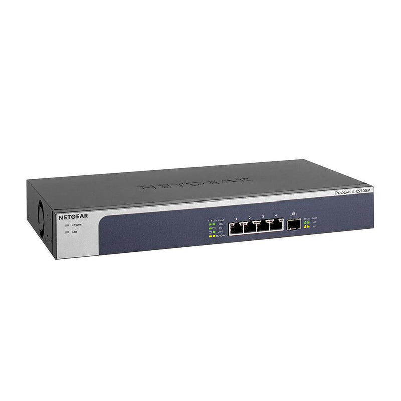 NETGEAR XS505M 5-Port 10G Multi-Gigabit Ethernet Unmanaged Switch - with 1 x 10G SFP+, Desktop/Rackmount, and ProSAFE Limited Lifetime Protection