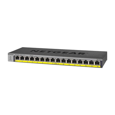 NETGEAR GS116LP 16-Port Gigabit Ethernet Unmanaged PoE Switch - with 16 x PoE+ @ 76W Upgradeable, Desktop/Rackmount, and ProSAFE Limited Lifetime Protection