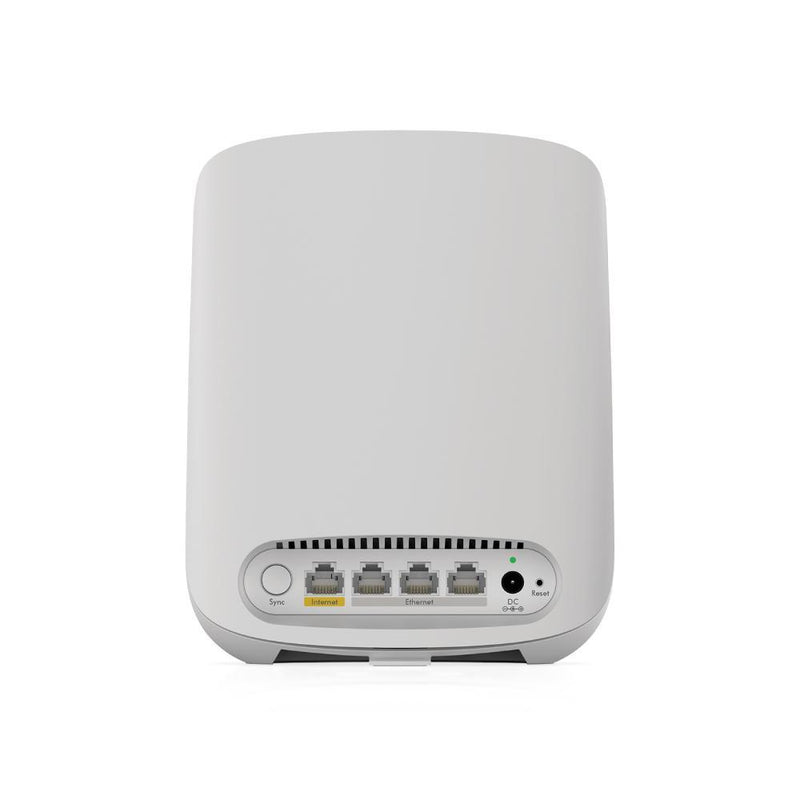 NETGEAR Orbi RBK353 Larger Whole Home Dual Band Mesh WiFi 6 System  – Router with 2 Satellite Extenders | Coverage up to 5,250 sq. ft. and 30+ Devices | AX1800 WiFi 6 (Up to 1.8Gbps)
