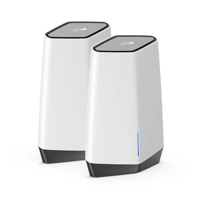 NETGEAR Orbi Pro WiFi 6 Tri-band Mesh System SXK80 | Router with 1 Satellite Extender for Business or Home | Coverage up to 6,000 sq. ft. and 60+ Devices | AX6000 802.11 AX (up to 6Gbps) (Pack of 2)