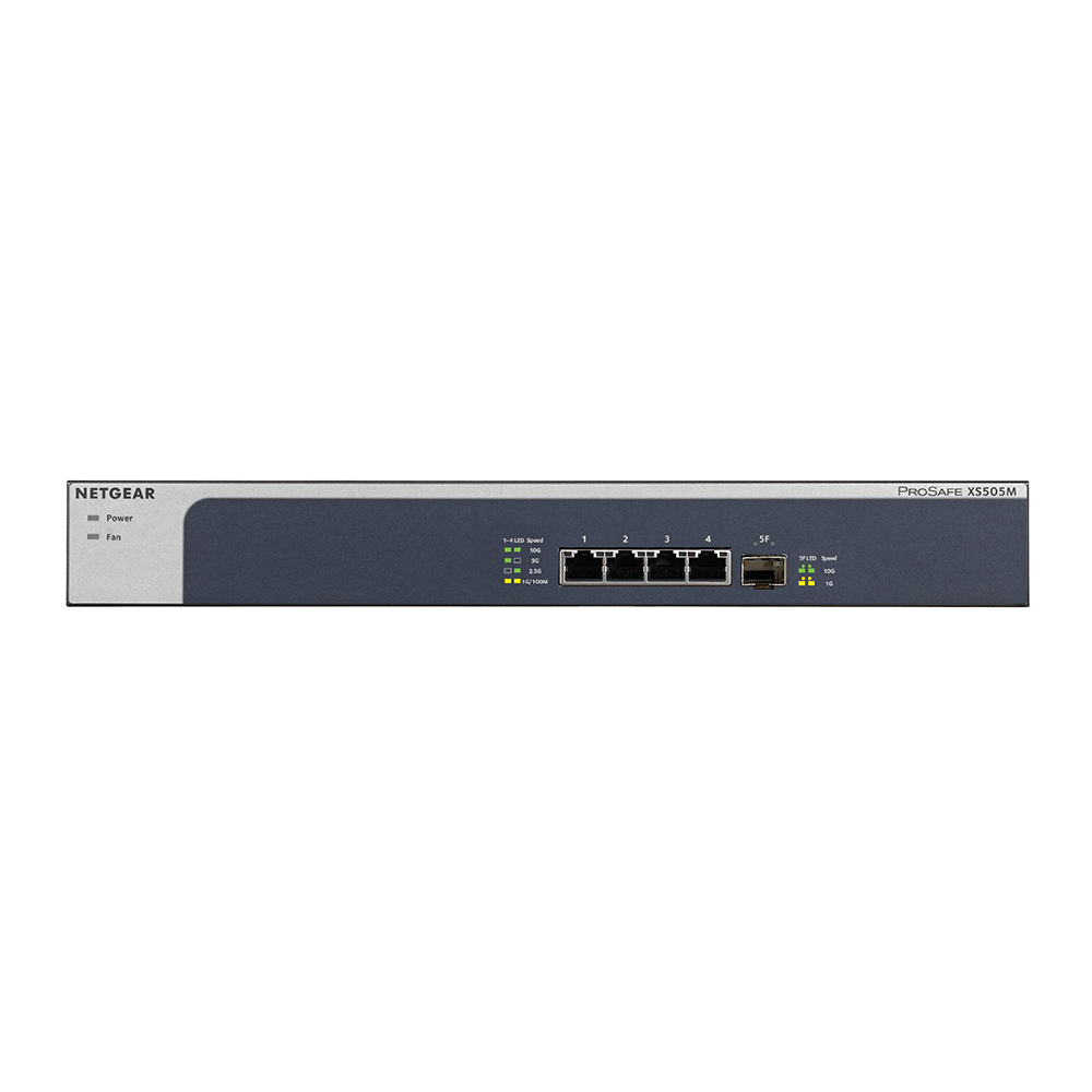 NETGEAR XS505M 5-Port 10G Multi-Gigabit Ethernet Unmanaged Switch 
